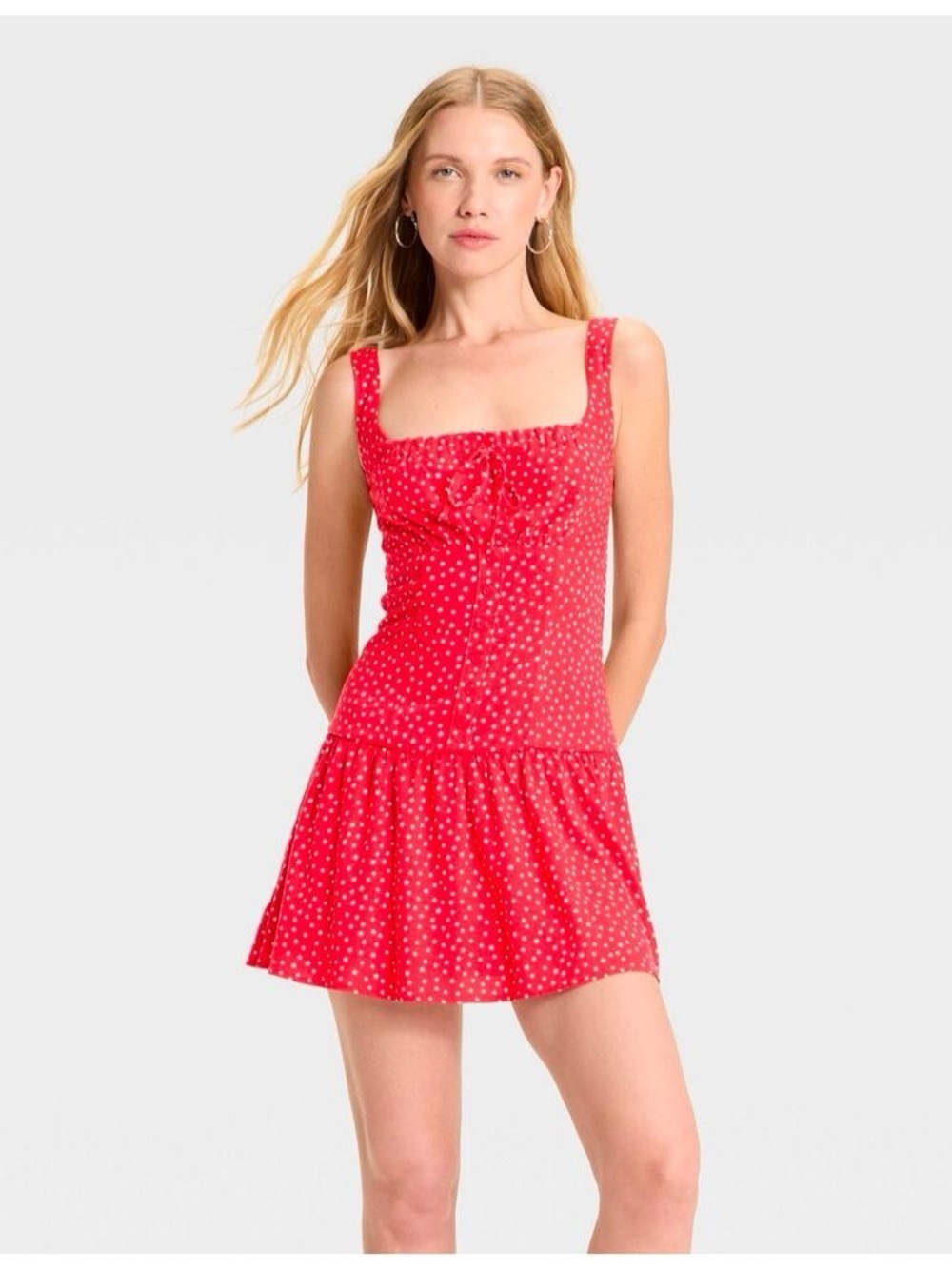 NWT Women’s Red Star Print Mini Dress
